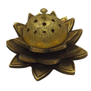 Brass Antique Lotus Doop Stand